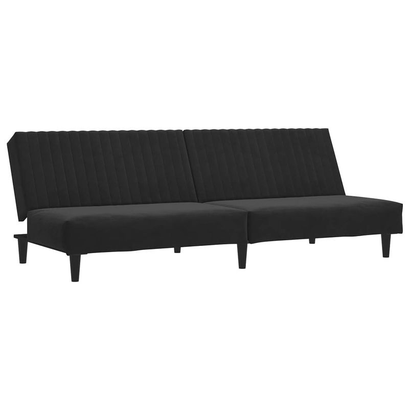 Foto van The living store bedbank - multifunctionele bedbank - bedbank - 200x84.5 cm - zwart