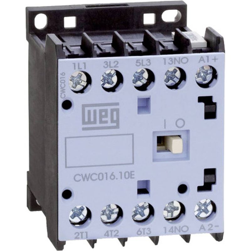 Foto van Weg cwc016-10-30d24 contactor 3x no 7.5 kw 230 v/ac 16 a met hulpcontact 1 stuk(s)