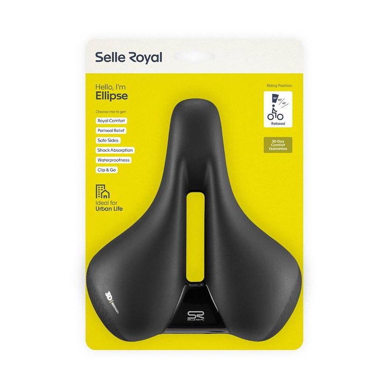 Foto van Selle royal zadel premium ellipse relaxed unisex zwart