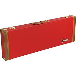 Foto van Fender classic series strat/tele case fiesta red koffer voor elektrische gitaar