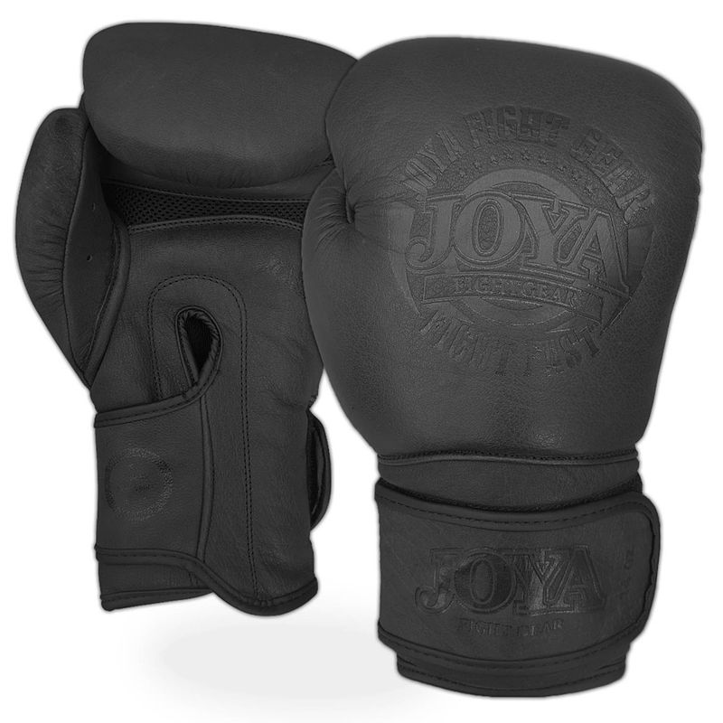 Foto van Joya bokshandschoenen fight fast zwart leer 16oz