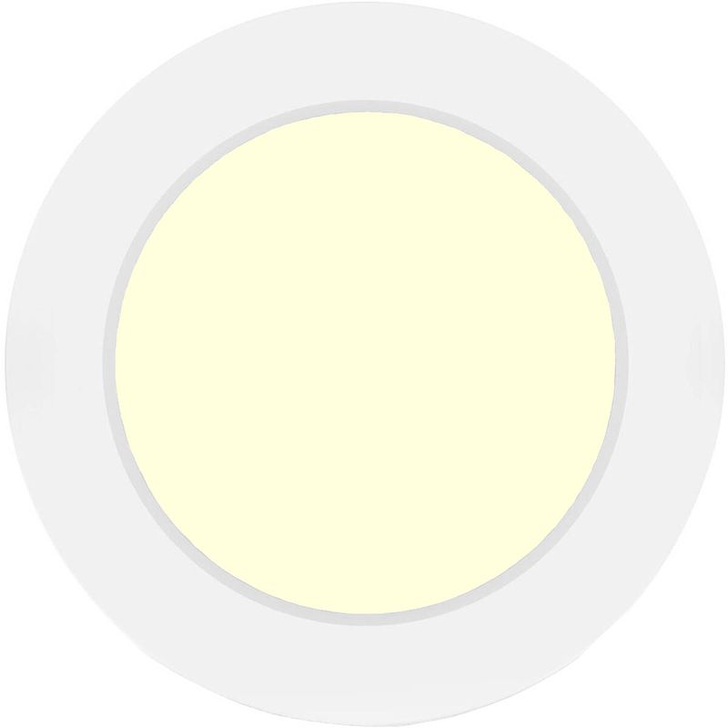 Foto van Led downlight pro - aigi trinko - opbouw rond 6w - warm wit 3000k - mat wit - kunststof