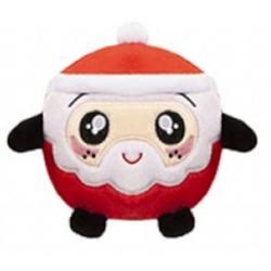 Foto van Pms knuffel squishimi xmas junior pluche 9 cm rood/zwart