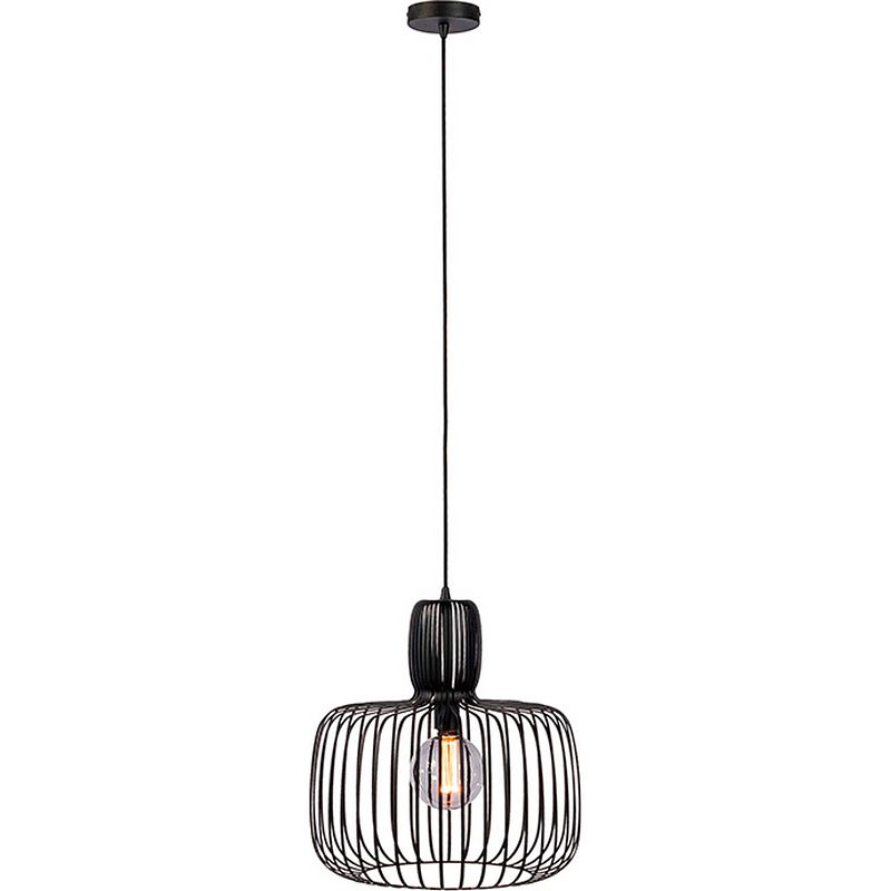Foto van Sense's living hanglamp oslo e27 40w 45 x 160 cm staal zwart