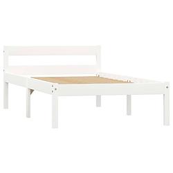 Foto van The living store bedframe grenenhout - 90 x 200 cm - wit