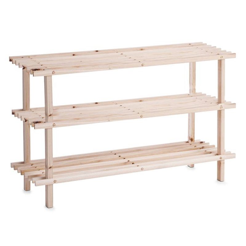 Foto van Zeller - shoe rack, 2 tiers, fir wood