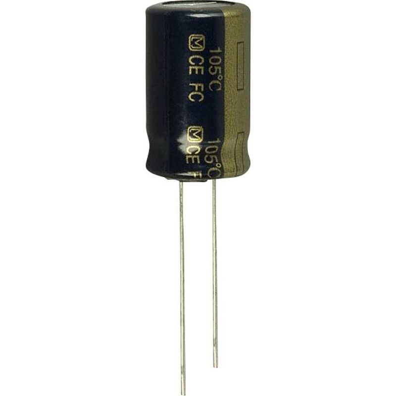 Foto van Panasonic elektrolytische condensator radiaal bedraad 5 mm 390 µf 50 v 20 % (ø) 12.5 mm 25 stuk(s)