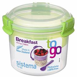 Foto van Sistema to go ontbijt kom - 530 ml - lime groen