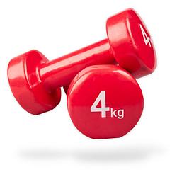 Foto van Matchu sports vinyl dumbbells - 4 kg