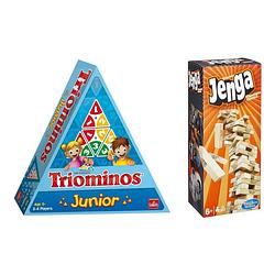 Foto van Spellenbundel - 2 stuks - triominos junior & jenga