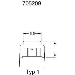 Foto van Mec 3csh9 druktoets 24 v/dc 0.05 a 1x uit/(aan) moment ip67 1 stuk(s)