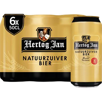 Foto van 2e halve prijs | hertog jan pils blik 6 x 500ml aanbieding bij jumbo