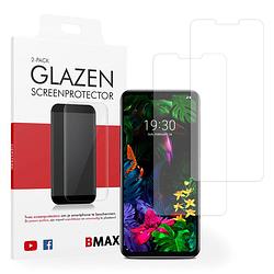 Foto van 2-pack bmax lg g8 thinq screenprotector - glass - 2.5d clear