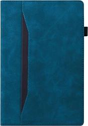 Foto van Just in case business pocket samsung galaxy tab a8 book case blauw