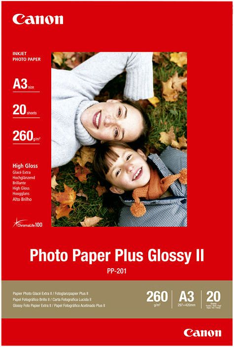 Foto van Canon pp-201 glossy plus fotopapier 20 vellen a3