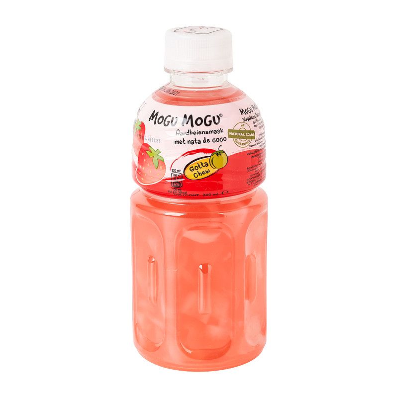 Foto van Mogu mogu fruitdrink aardbei 320ml bij jumbo