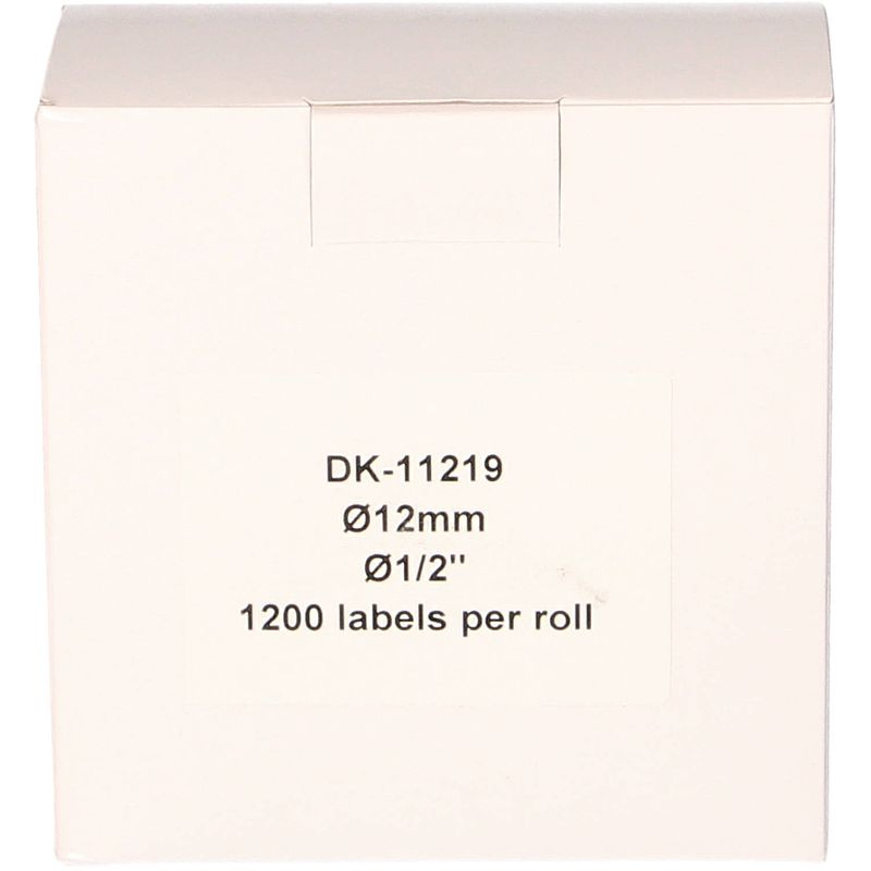 Foto van Flwr brother dk-11219 12 mm x 12 mm wit labels