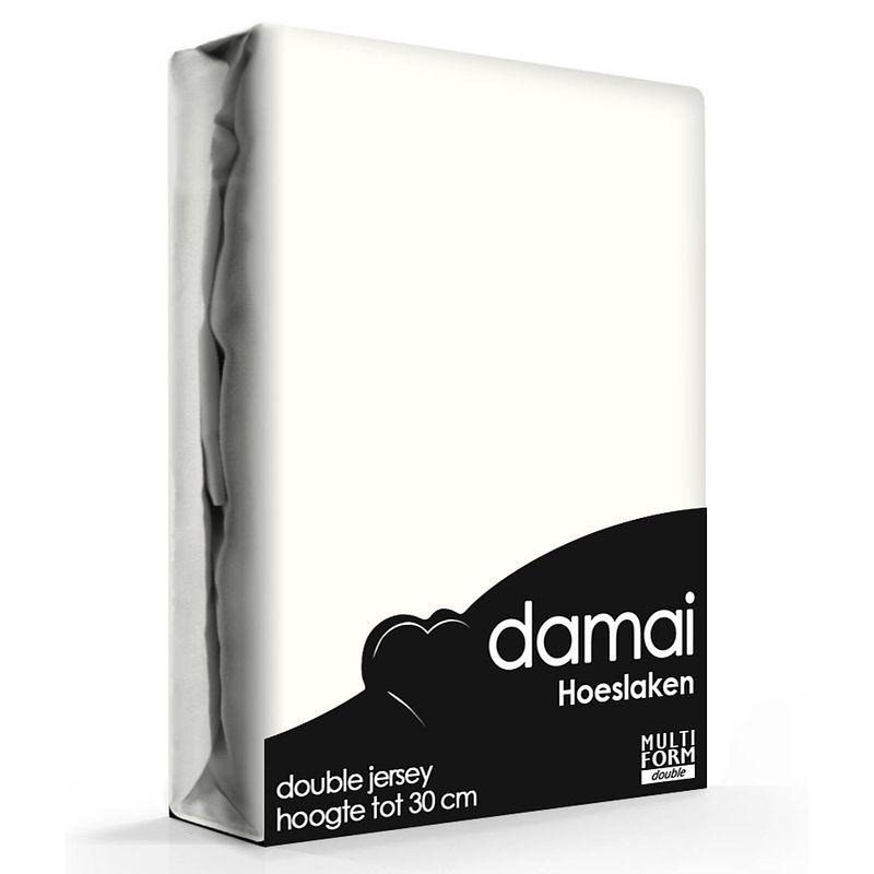 Foto van Damai multiform double jersey hoeslaken cream-180 x 220 cm xl