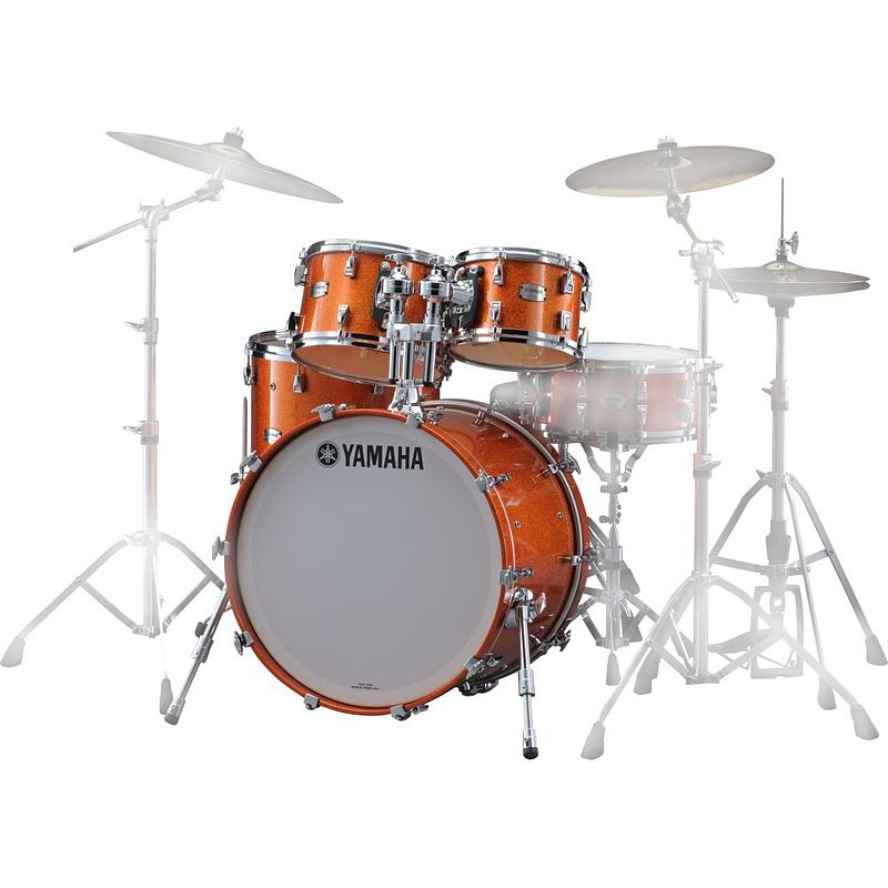 Foto van Yamaha jamjazzors absolute hybrid maple jazz orange sparkle 4d. shellset