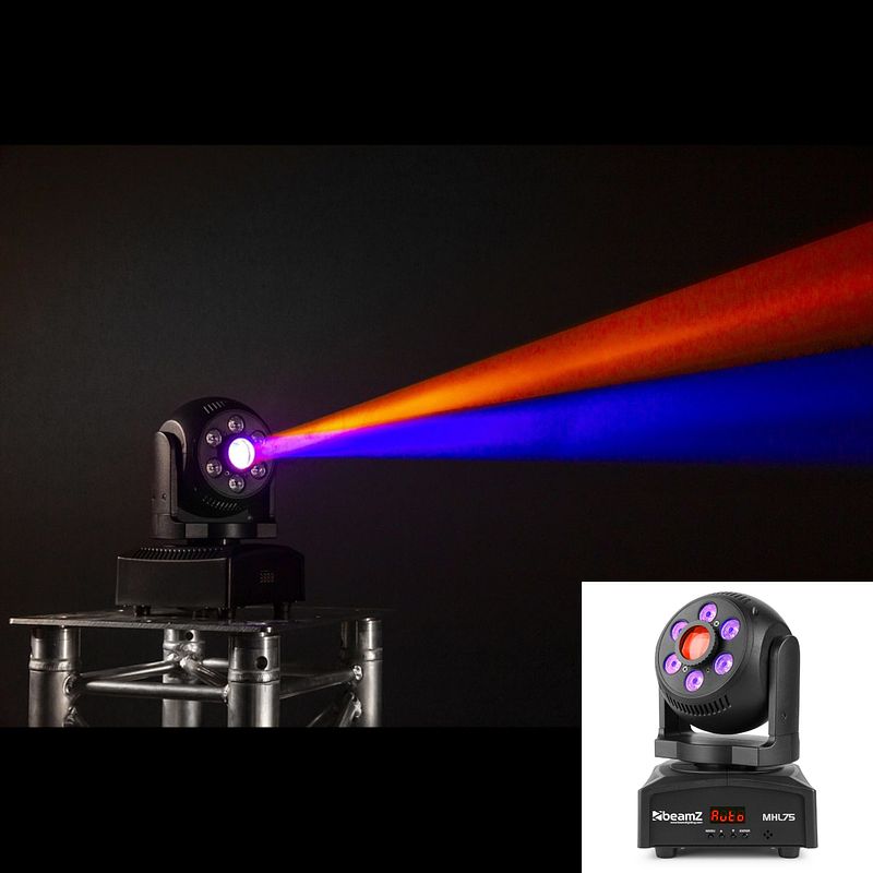 Foto van Beamz mhl75 spot/wash led moving head