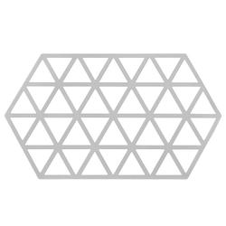 Foto van Krumble siliconen pannenonderzetter hexagon lang - grijs