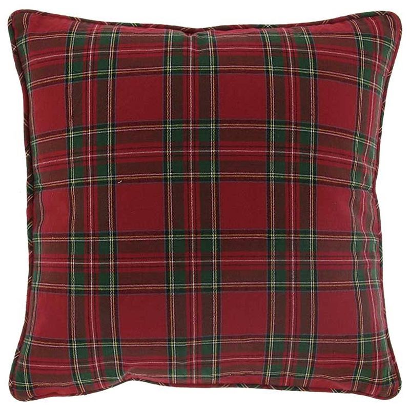 Foto van Unique living - kussen xmas tartan - 45x45cm - red