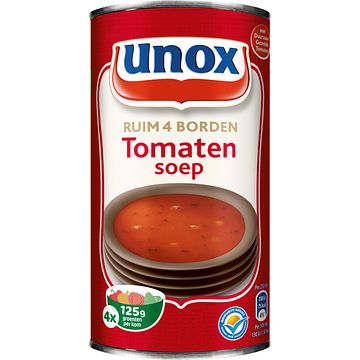 Foto van Unox soep in blik tomatensoep 4 porties 515ml bij jumbo
