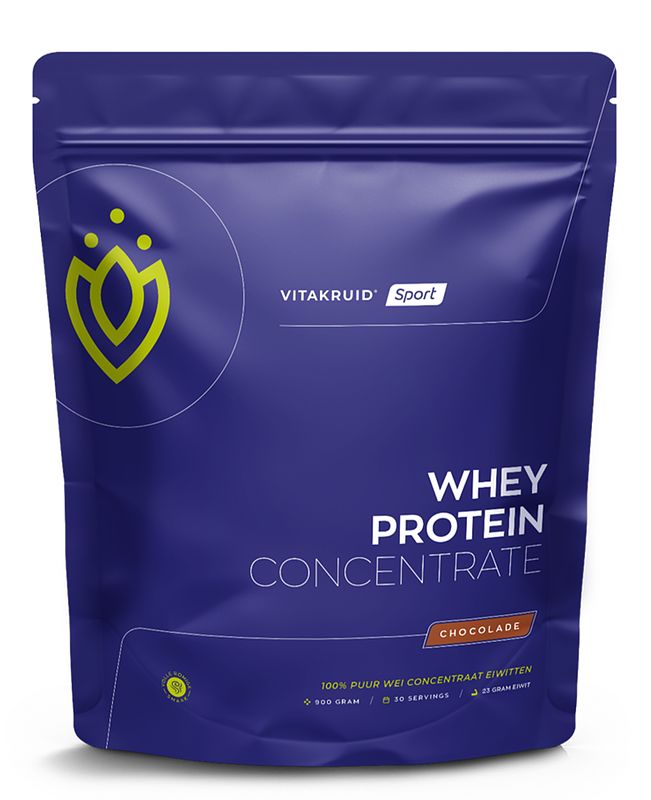 Foto van Vitakruid whey protein concentrate chocolade poeder