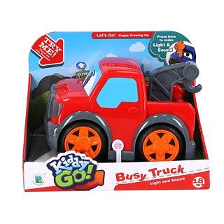 Foto van Kiddygo auto pick up truck 19 cm met licht en geluid rood