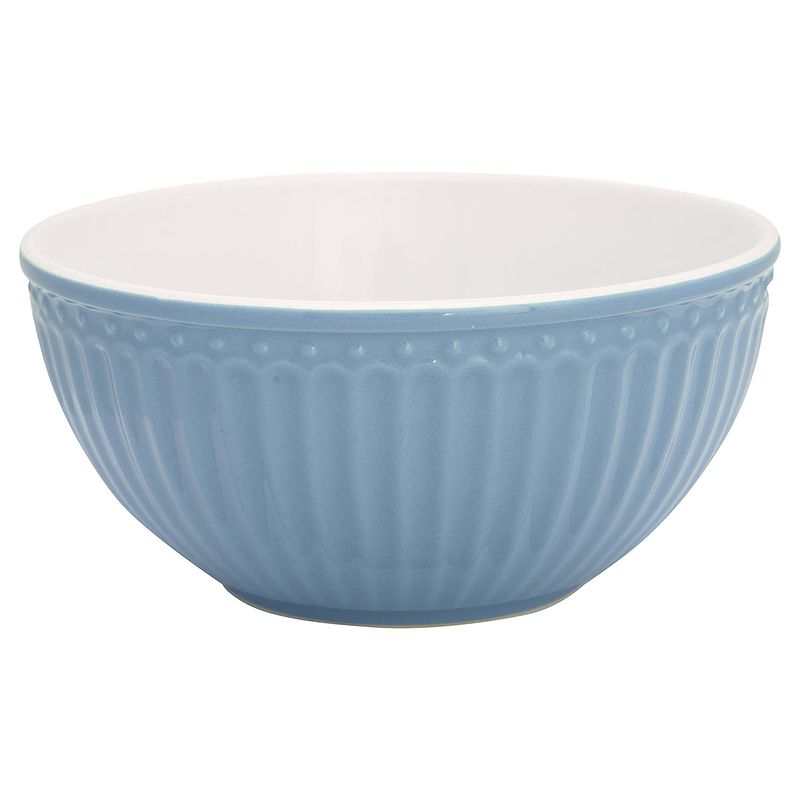 Foto van Greengate ontbijtschaaltje alice nordic sky blauw ø 14 cm 500 ml