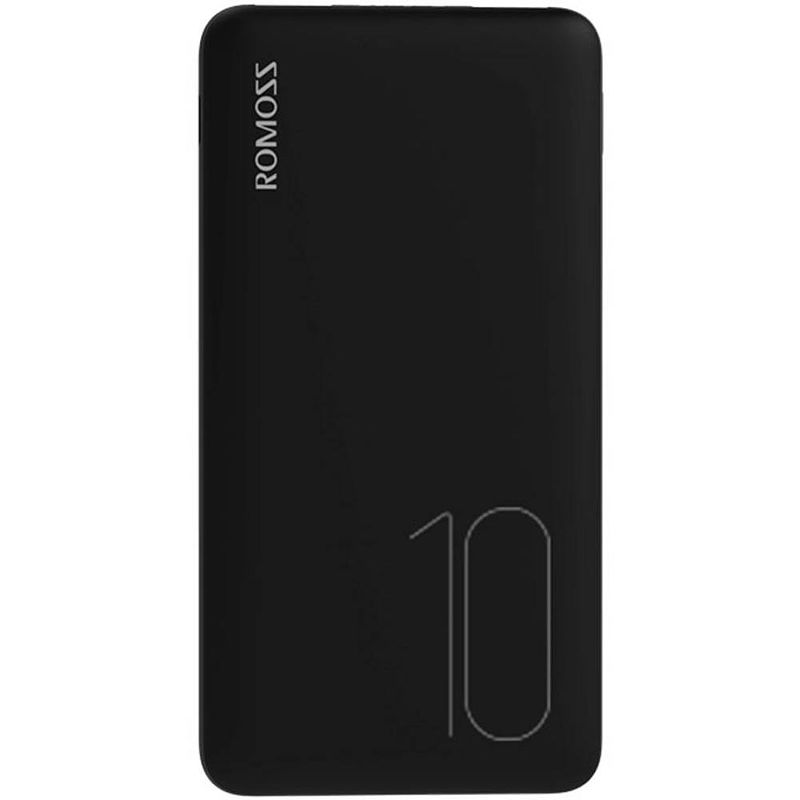 Foto van Romoss psp10 powerbank 10000 mah fast charge li-ion zwart statusweergave