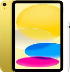 Foto van Apple ipad (2022) 10.9 inch 64gb wifi + 5g geel + apple pencil 1 (2022)