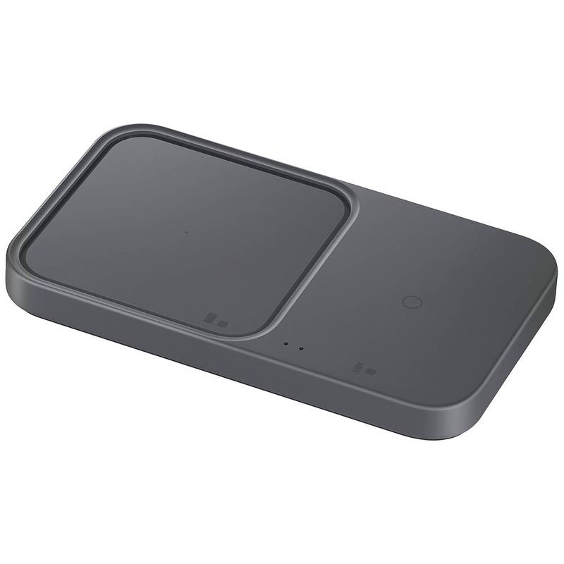 Foto van Samsung wireless charger duo ep-p5400 ep-p5400bbegeu inductielader 2.77 a uitgangen usb-c donkergrijs