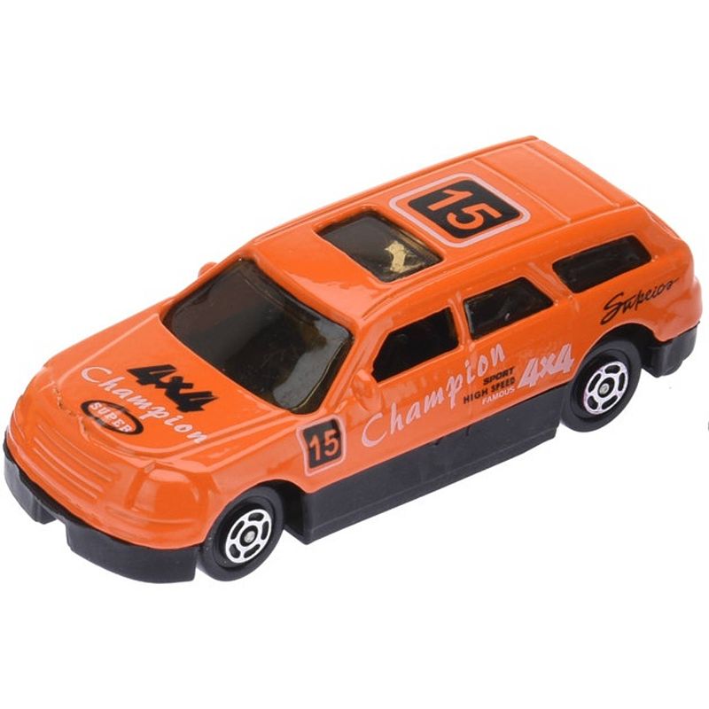 Foto van Free and easy raceauto junior 7,5 cm rvs oranje