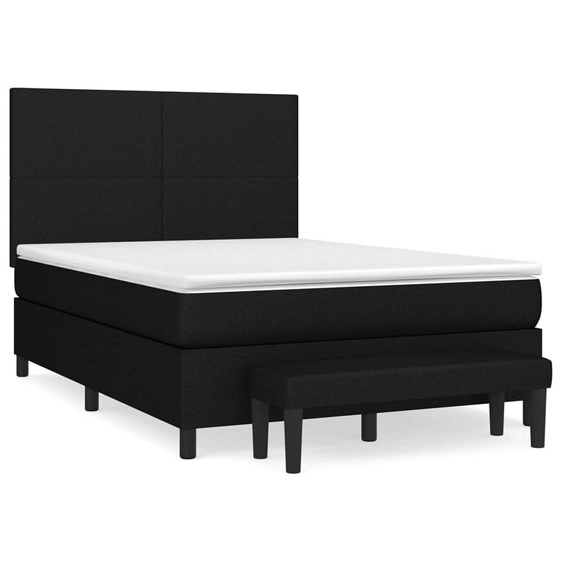 Foto van The living store boxspringbed - pocketvering - 140 x 190 cm - zwart