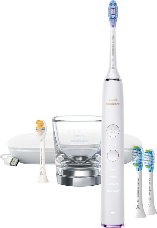 Foto van Philips sonicare diamondclean smart hx9917/88 + plaque defence opzetborstels (2 stuks)