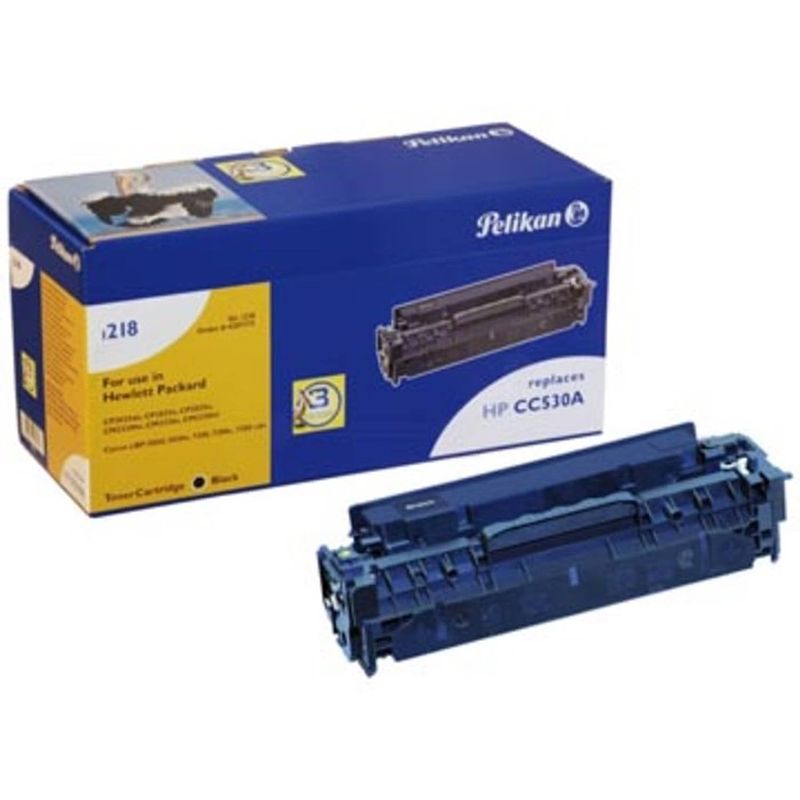 Foto van Pelikan toner zwart, 3500 pagina's voor hp 304a - oem: cc530a