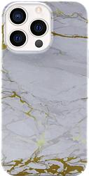 Foto van Bluebuilt grey marble hard case apple iphone 13 pro back cover