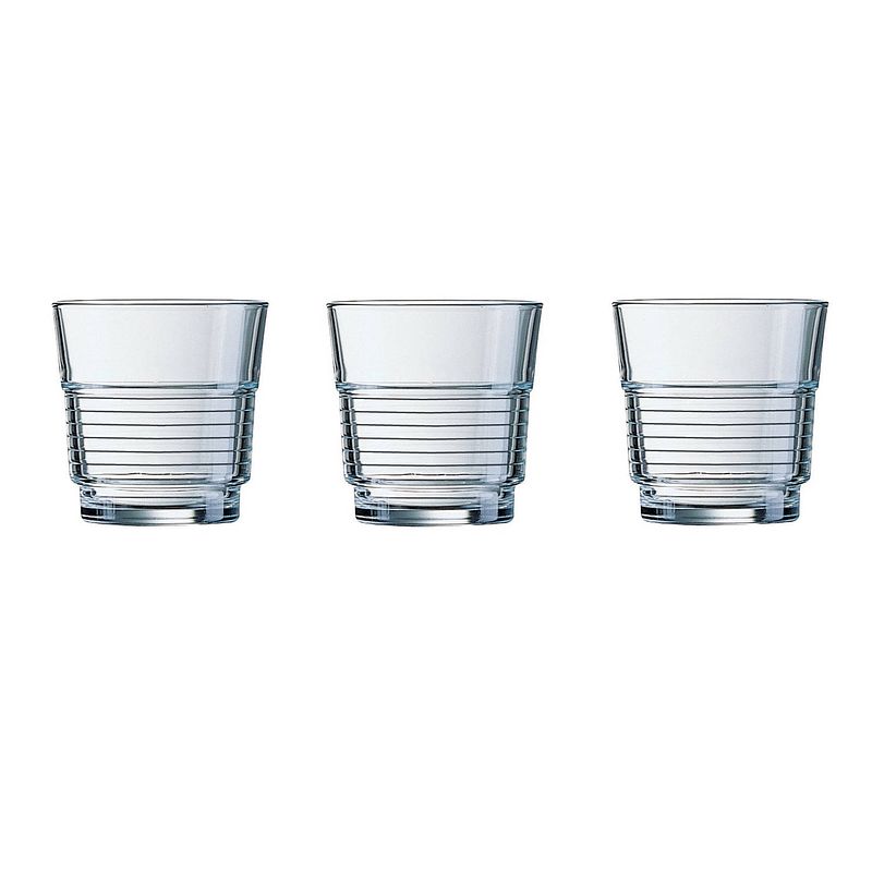 Foto van 12x stuks waterglazen/drinkglazen 200 ml - drinkglazen