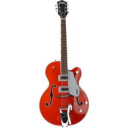 Foto van Gretsch g5420t electromatic classic hollowbody sc bigsby orange stain semi-akoestische gitaar