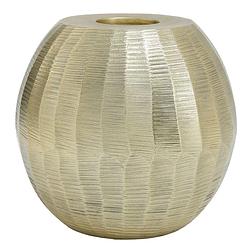 Foto van Ptmd kikie gold aluminium candle holder sphere l