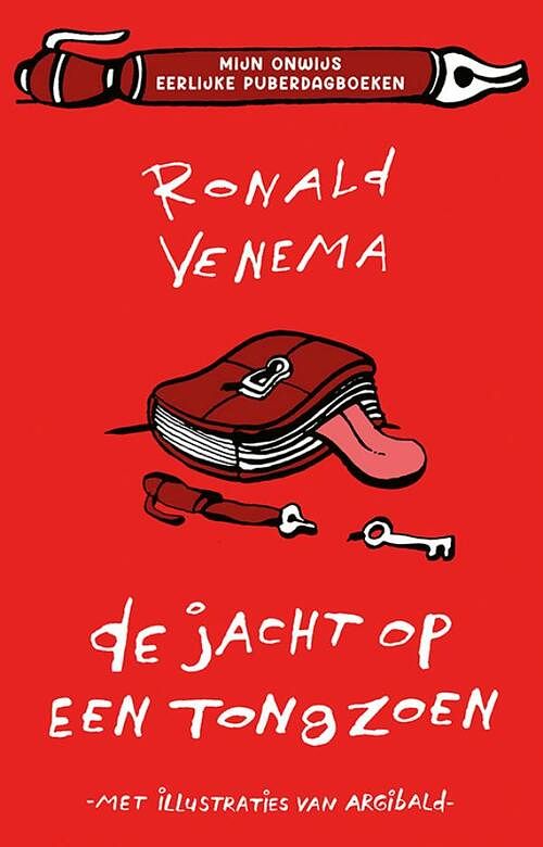 Foto van Mijn onwijs eerlijke puberdagboeken 1 - de jacht op een tongzoen - ronald venema - hardcover (9789021031163)