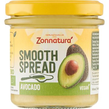 Foto van 2e halve prijs | zonnatura smooth spread avocado 140g aanbieding bij jumbo