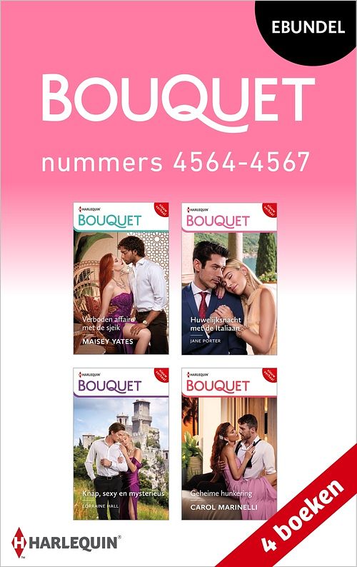 Foto van Bouquet e-bundel nummers 4564 - 4567 - maisey yates, jane porter, lorraine hall, carol marinelli - ebook