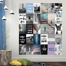 Foto van Walplus muur decoratie sticker - foto en quote collage