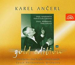 Foto van Ančerl gold edition 30. hindemith: violin & cello concertos - borkovec: piano concerto - cd (0099925369026)