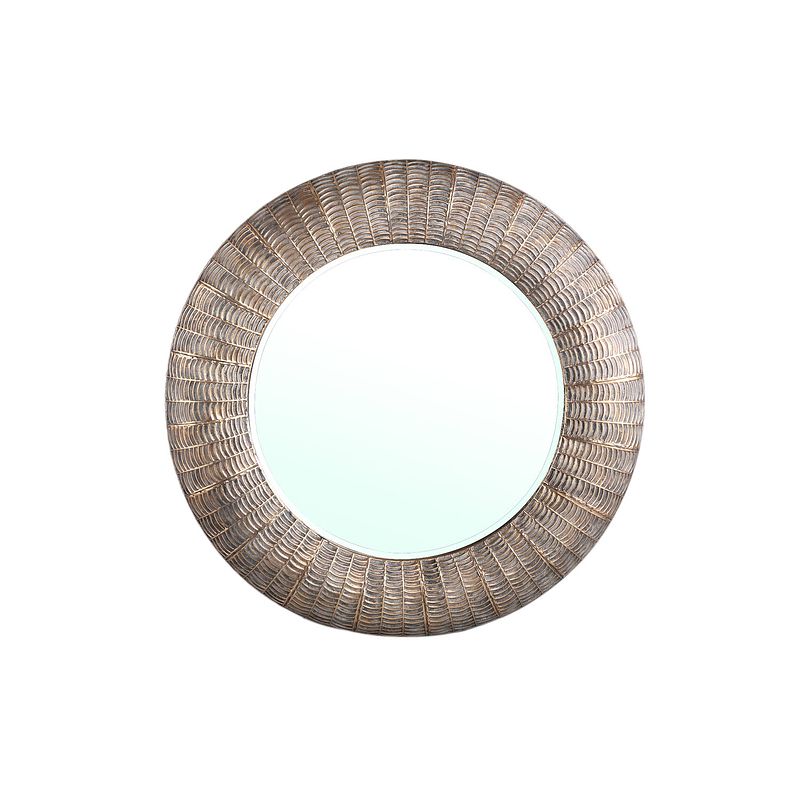 Foto van Ptmd arenza gold iron mirror with stripes round