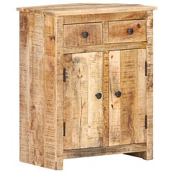 Foto van Vidaxl dressoir 59x35x75 cm ruw mangohout