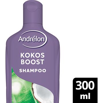 Foto van Andrelon kokos boost kokosolie & bamboeextract shampoo 300ml bij jumbo