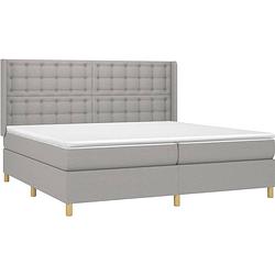 Foto van The living store boxspringbed - bed l (203 x 203 cm) - pocketvering matras - middelharde ondersteuning -